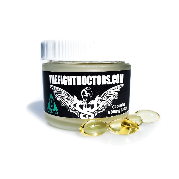 900 mg of Delta 8 THC Capsules by TheFightDoctors.Com