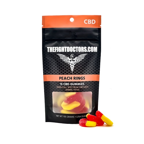 Experience Premium Peach CBD Rings with Tasty Peachy Flavor and soothing CBD Benefits